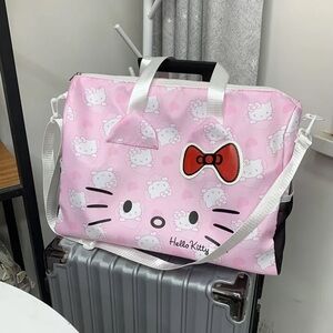 Hello Kitty Travel Bag, Pink Hello Kitty Bag, Pink Hello Kitty Duffle Bag